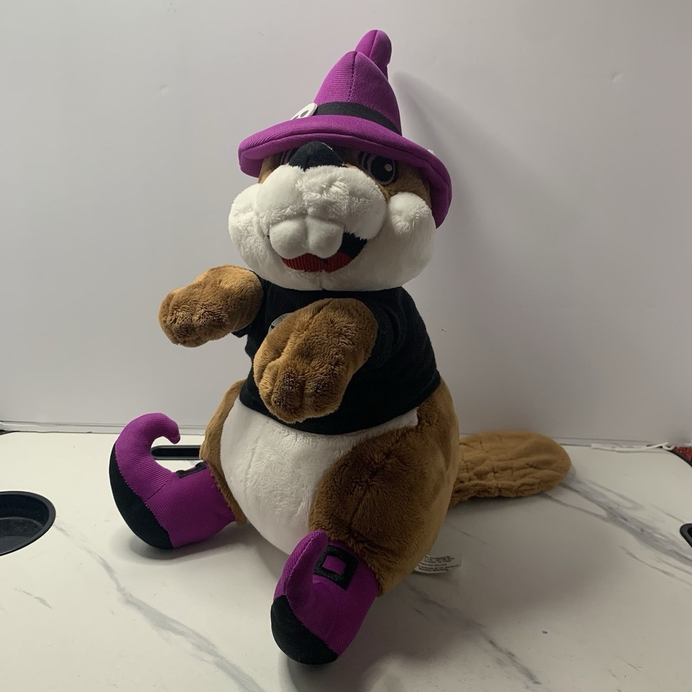 Buc-ee's Halloween 2025 Purple Witch Wizard Bucees Beaver 11" Plush